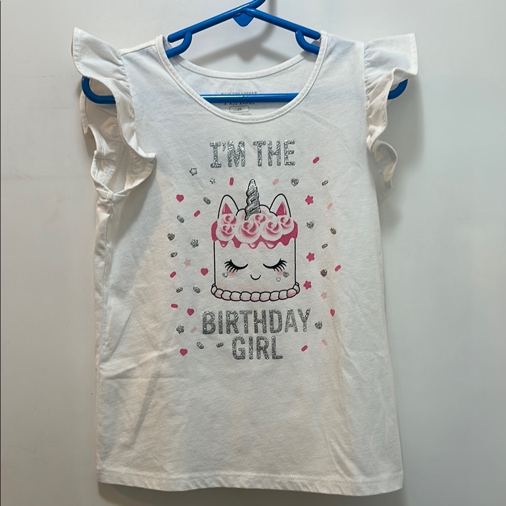 The Children's Place White Birthday Tee Says, “I’m the Birthday Girl”